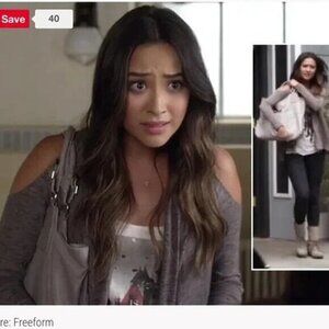 All Saints Spitalfields Sz 4 Gray Brown Cold Shoulder Disclose Jacket Cardigan